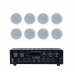 Акустичний комплект Sky Sound SKC-4808S, 4×80 Вт, 8 стельових колонок 6.5"