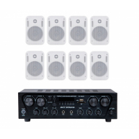 Акустический комплект Sky Sound SKW-4808PM White, 4×80 Вт, 8 настенных колонок 5"