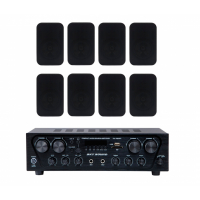 Акустический комплект Sky Sound SKW-4808PM Black, 4×80 Вт, 8 настенных колонок 5"