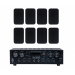 Акустический комплект Sky Sound SKW-4808PM Black, 4×80 Вт, 8 настенных колонок 5"