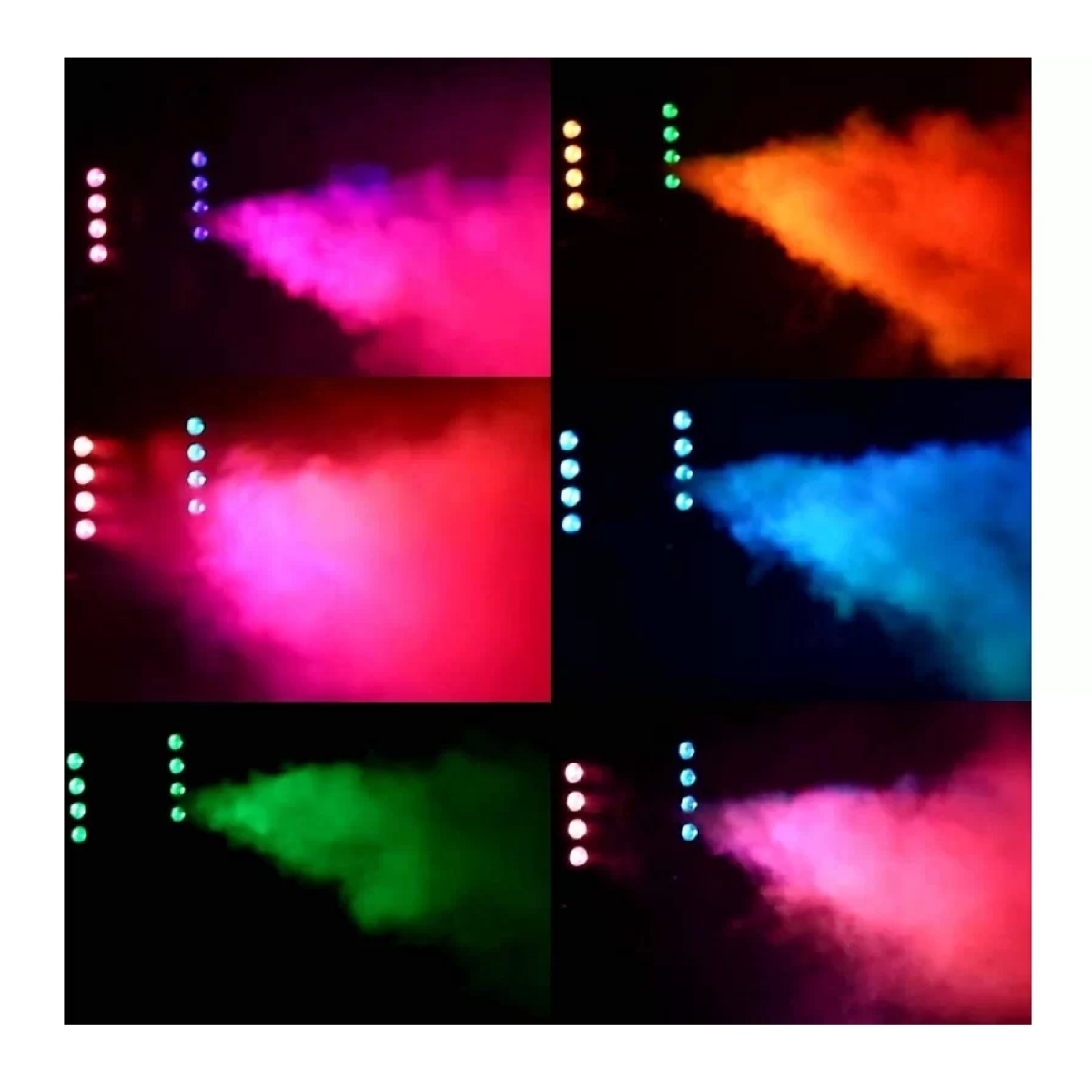 Дымогенератор с подсветкой дыма Free Color SM024 1500W LED