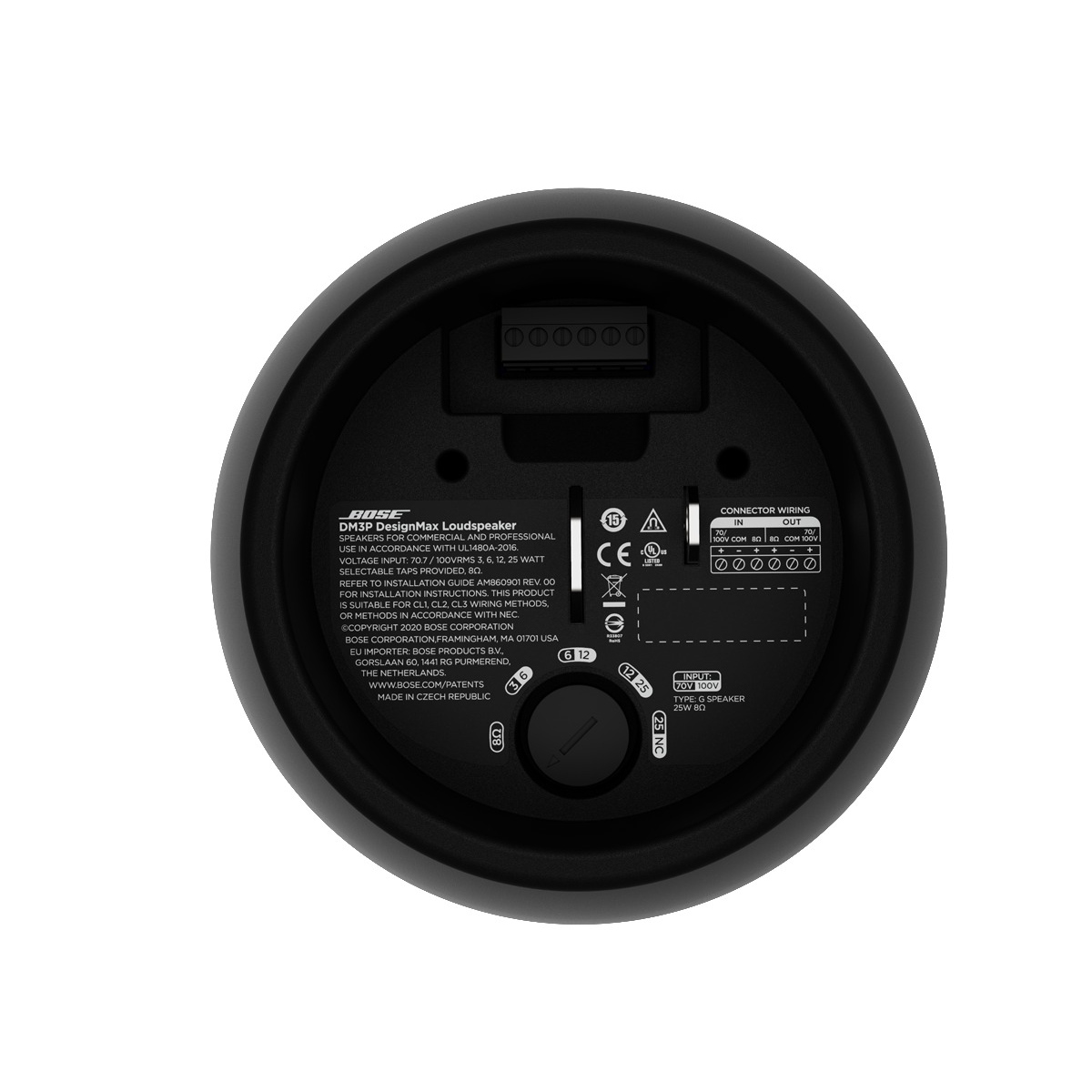 Підвісна акустична система Bose DesignMax DM3P, 30 Вт, 3,25", чорна