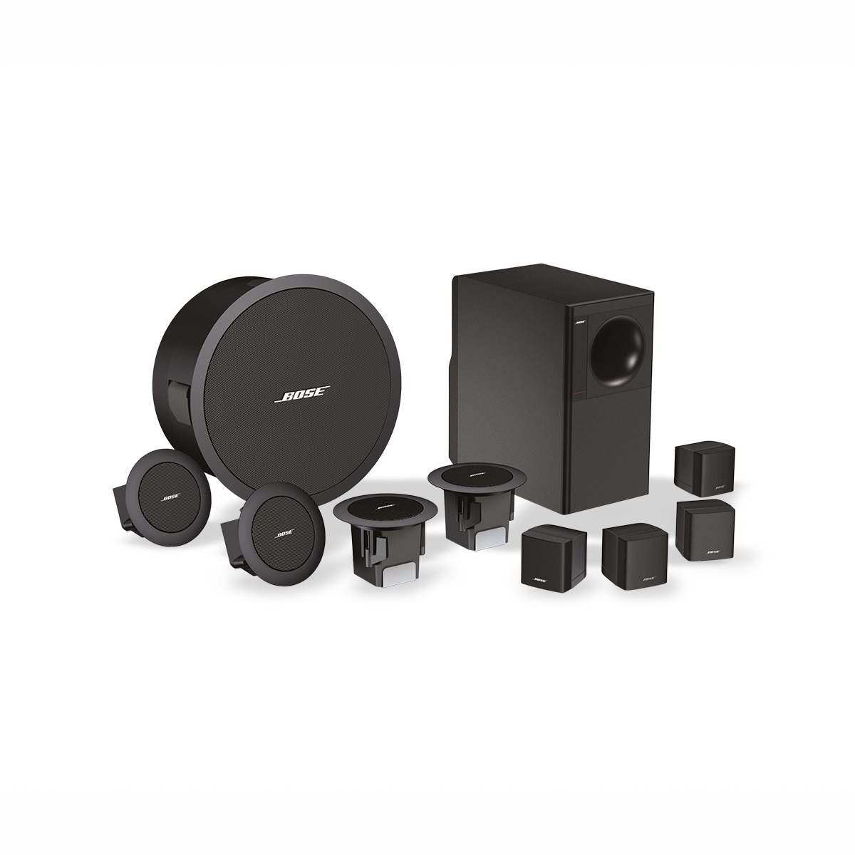 Стельова акустична система Bose FreeSpace 3 Flush-Mount Satellites, 2,5", чорна, пара