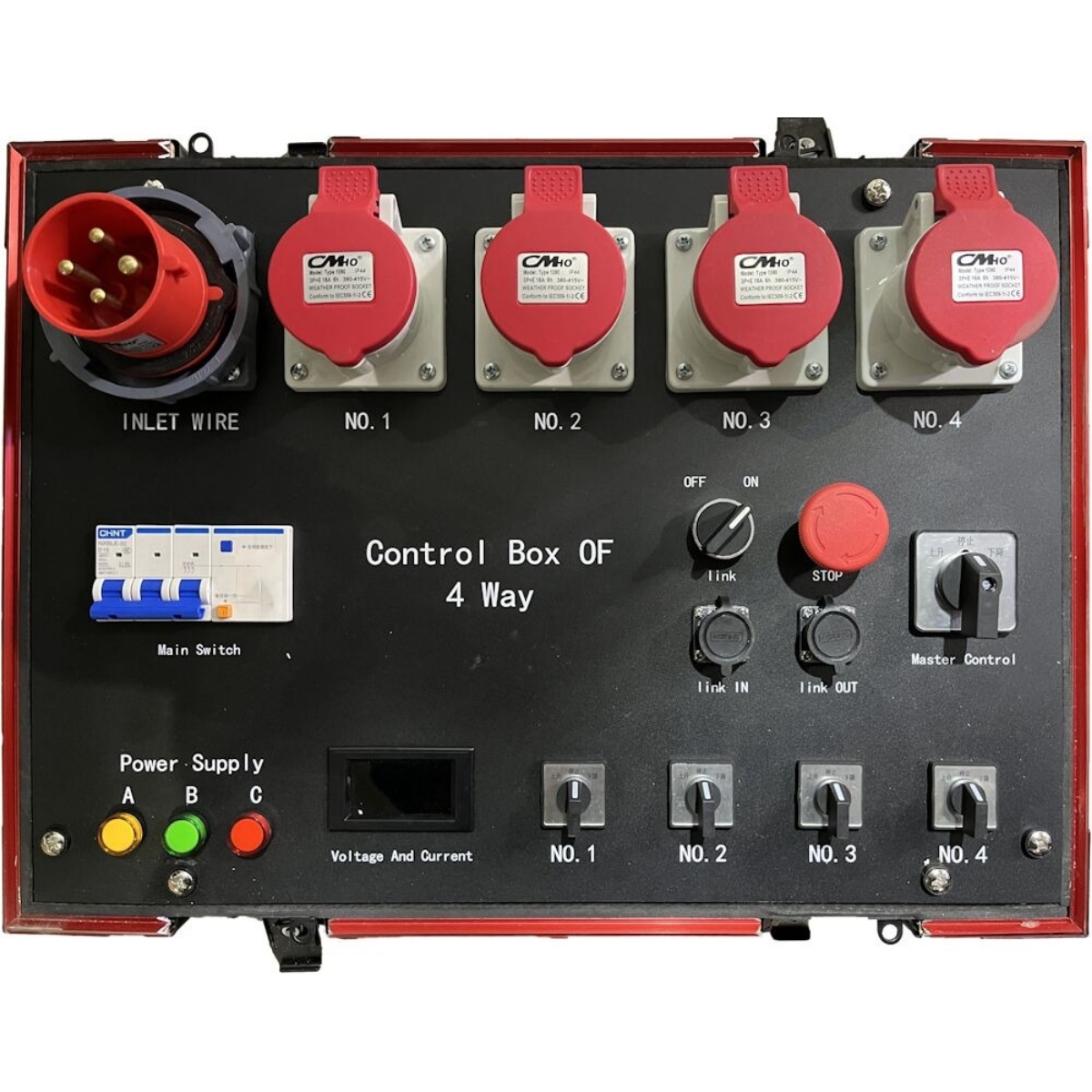 Контролер лебідок LUX C-CONTROL 4ch V2, 4 канали, 380В/50Гц, аварійне вимкнення
