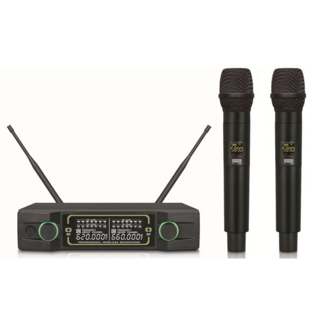 Бездротова мікрофонна система 4all Audio U-880, UHF 640–690 МГц, 2 ручні мікрофони, 50–80 м