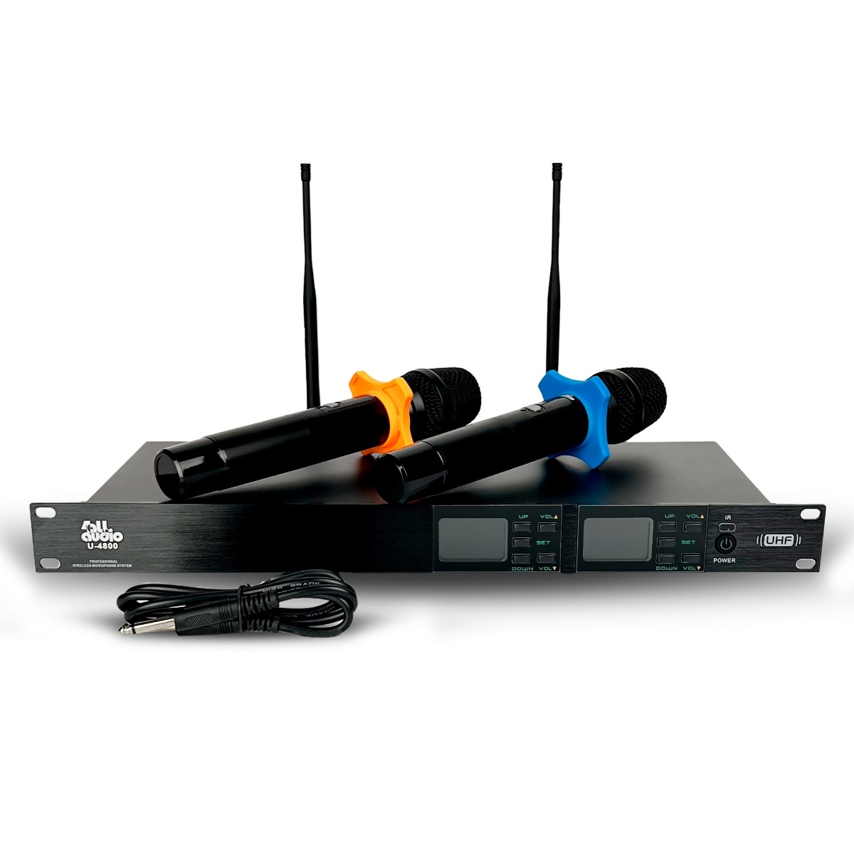 Бездротова мікрофонна система 4all Audio U 4800, UHF 640–690 МГц, 2 ручні мікрофони, 100 каналів
