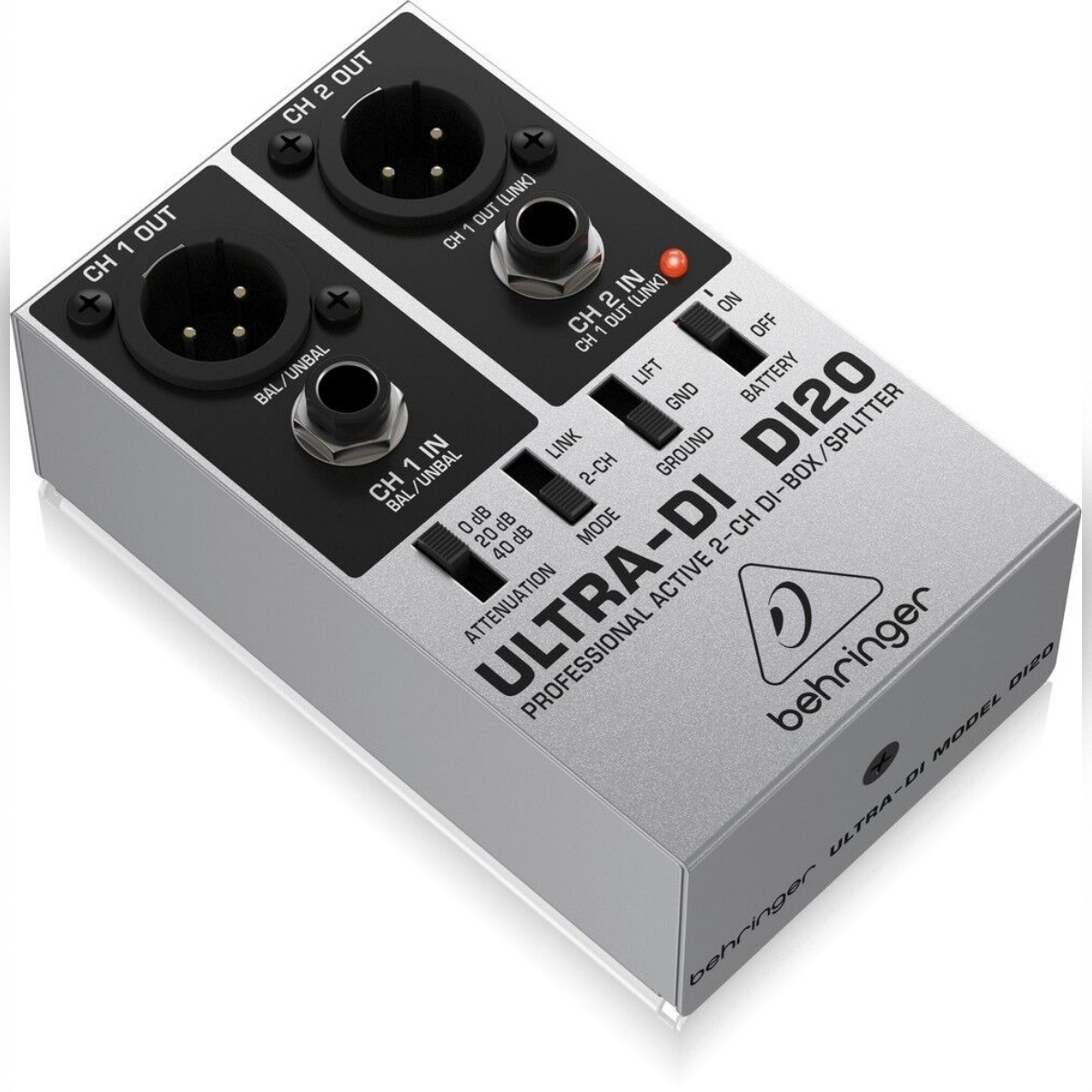 DI-бокс Behringer ULTRA-DI DI20, 2 канала, фантомное питание