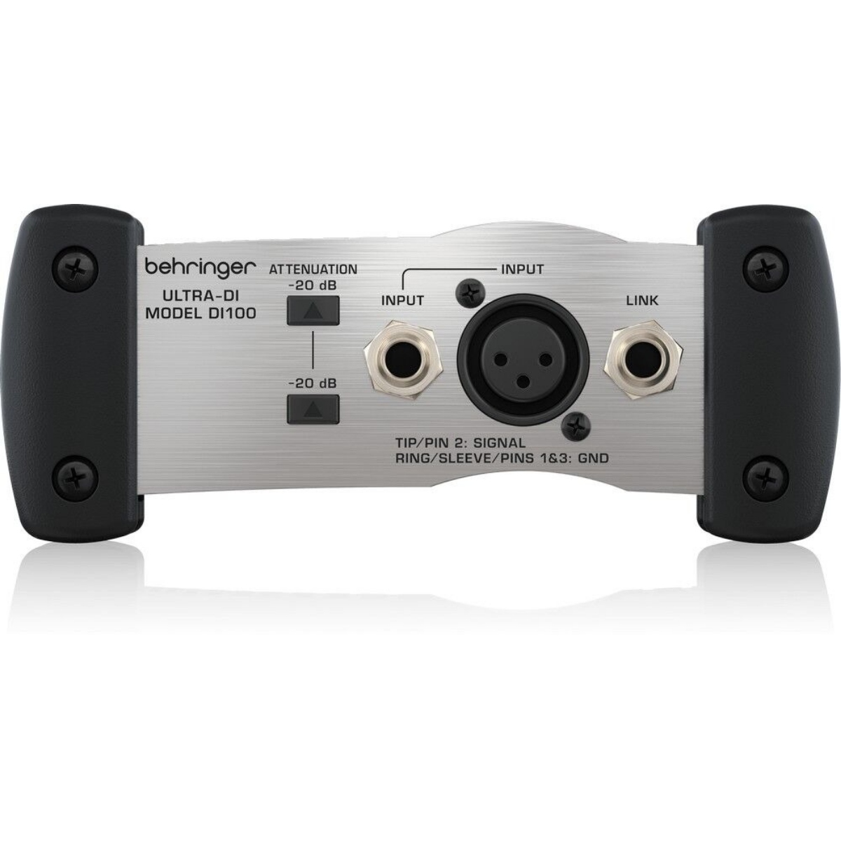 Активный DI-бокс Behringer DI100 ULTRA-DI, аттенюатор до +50 дБ, до 3000 Вт