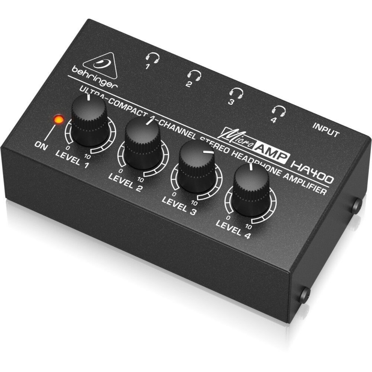 Підсилювач для навушників Behringer HA400, 4 канали, регулювання гучності