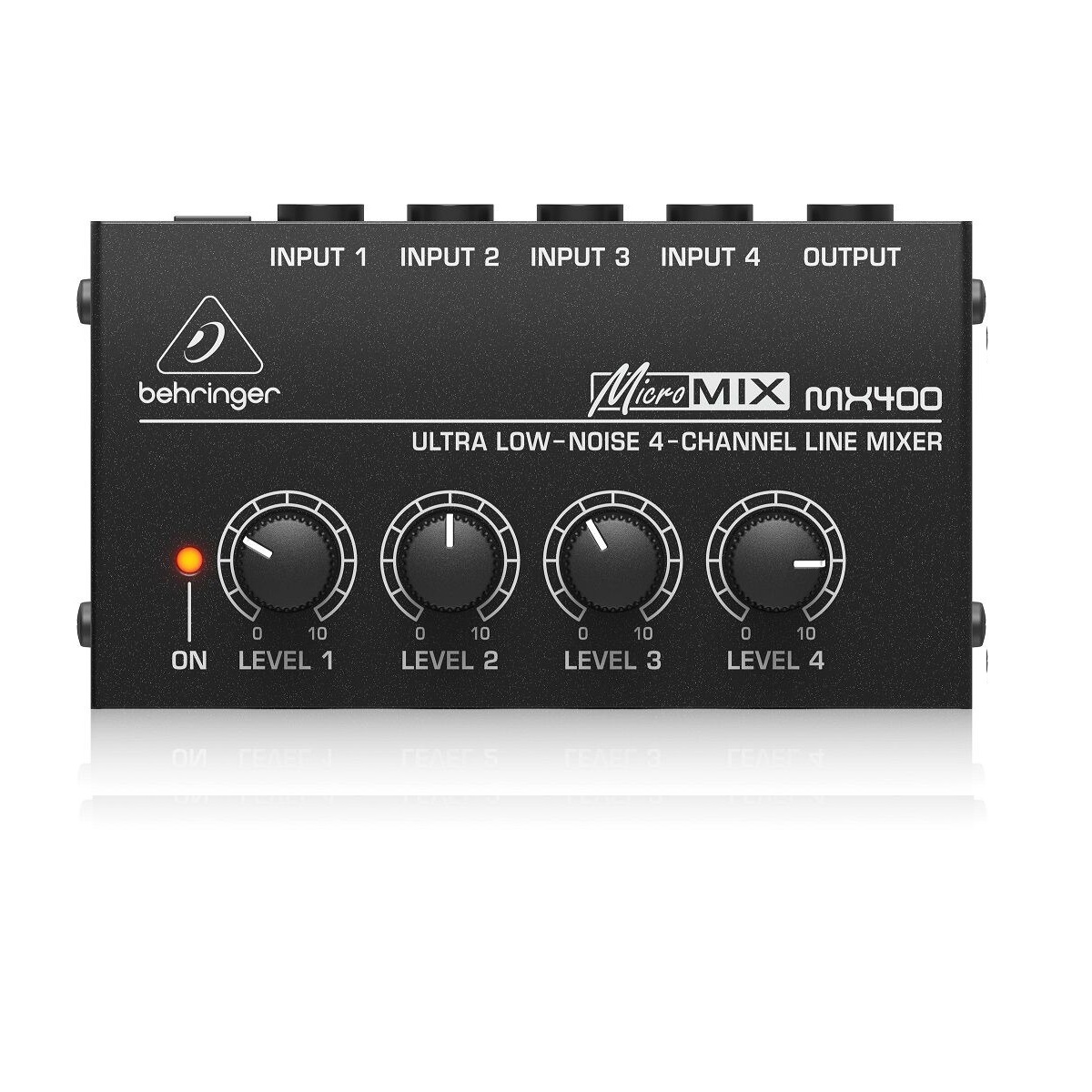Линейный микшер Behringer MX400 4-канальный компактный черный