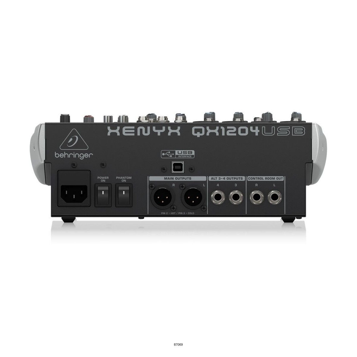 Микшерный пульт Behringer XENYX QX1204USB с USB-интерфейсом черный