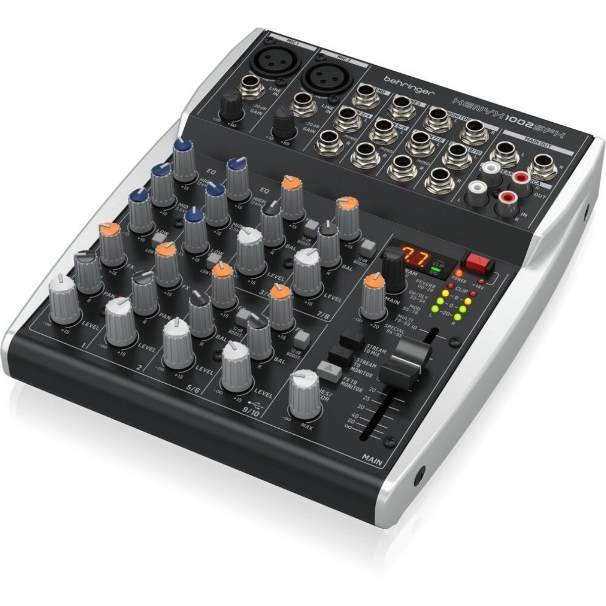 Аналоговый микшер Behringer XENYX 1002SFX, 10 входов, USB, FX