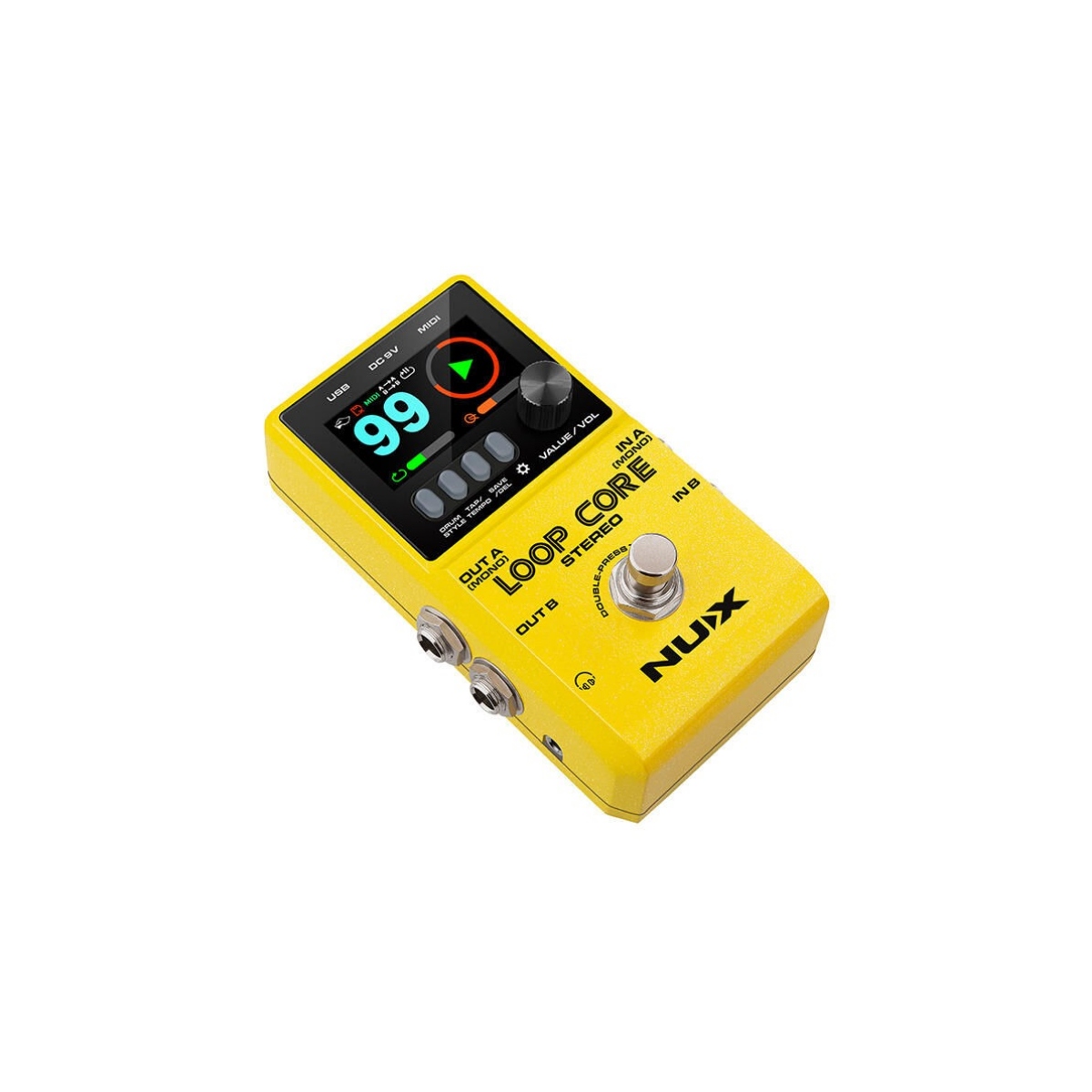 Педаль-лупер NUX Loop Core Stereo, 6 часов записи, 99 слотов памяти
