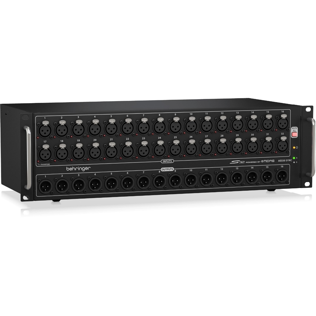 Цифровий сценічний блок Behringer S32, 32 MIDAS преампи, 16 XLR виходів, AES50