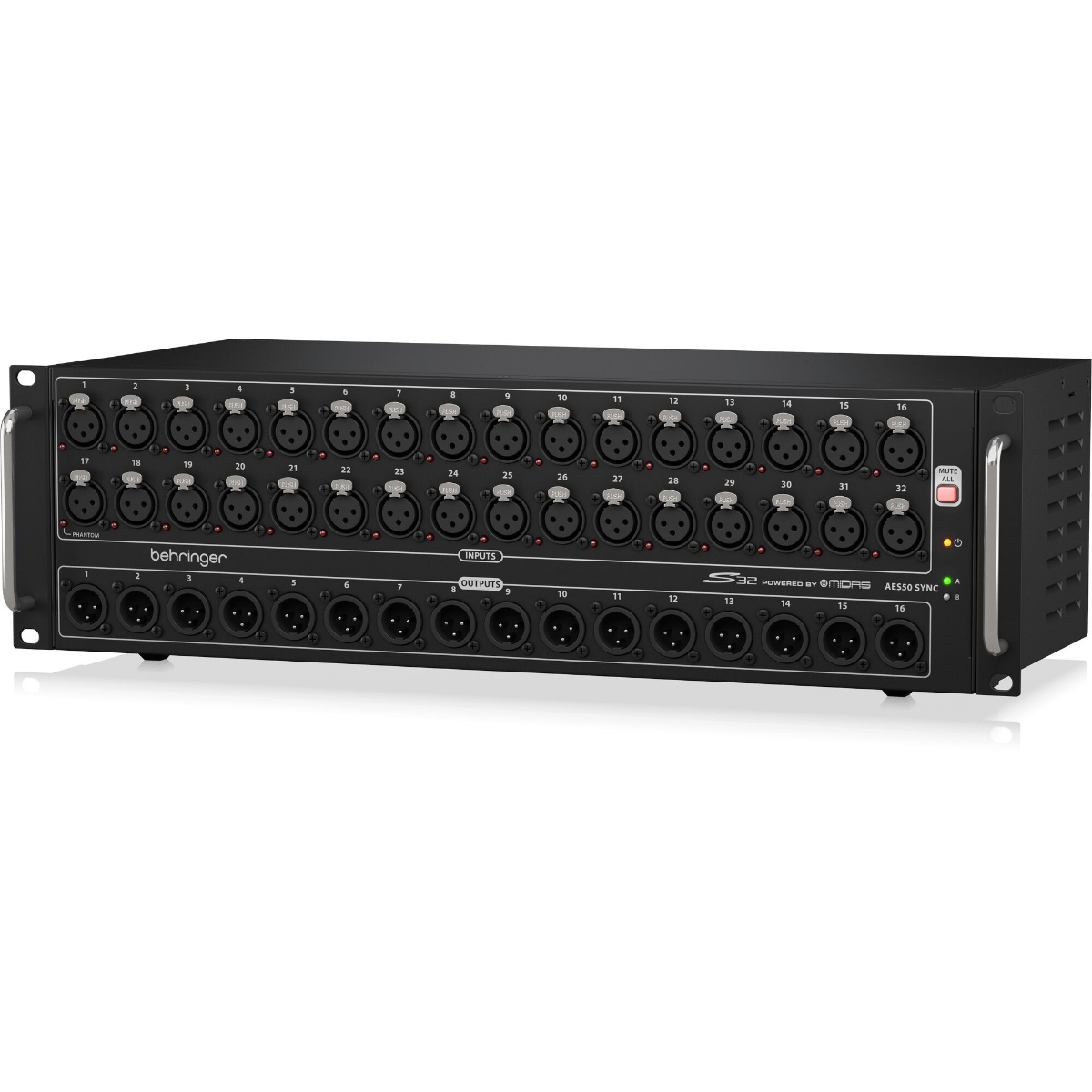 Цифровий сценічний блок Behringer S32, 32 MIDAS преампи, 16 XLR виходів, AES50