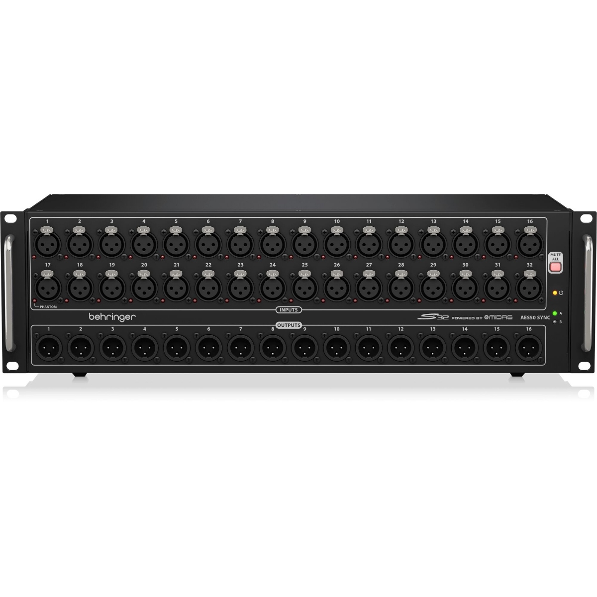 Цифровий сценічний блок Behringer S32, 32 MIDAS преампи, 16 XLR виходів, AES50