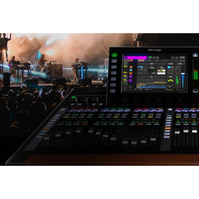 Цифровой микшерный пульт Behringer WING BK, 374×376 I/O, 48-канальный USB интерфейс