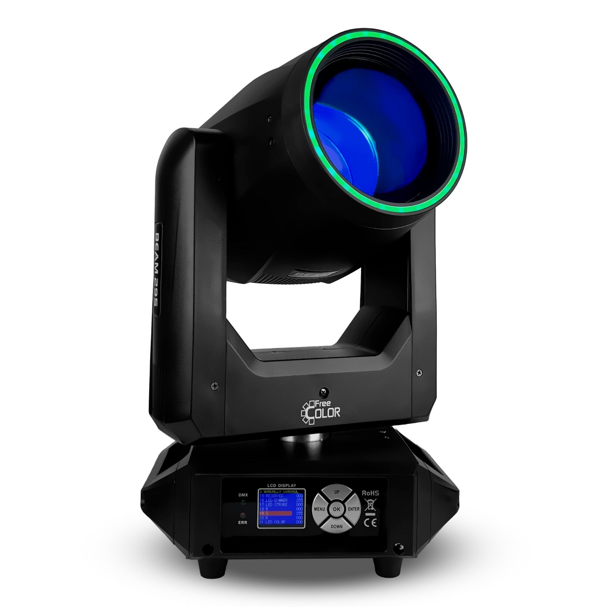 Поворотный прожектор Free Color Mini BEAM 10R, 280 Вт, RGB-кольцо