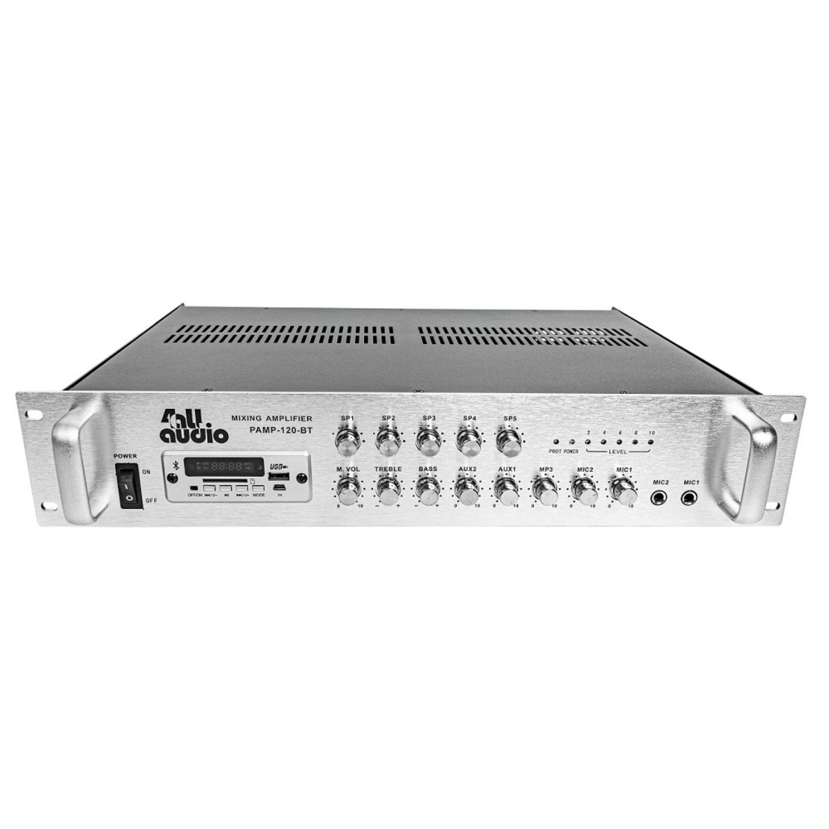 Комплект 4all Audio 4×WALL 420 IP55 Black + PAMP-120-5Zi-BT, 120 Вт, 5 зон