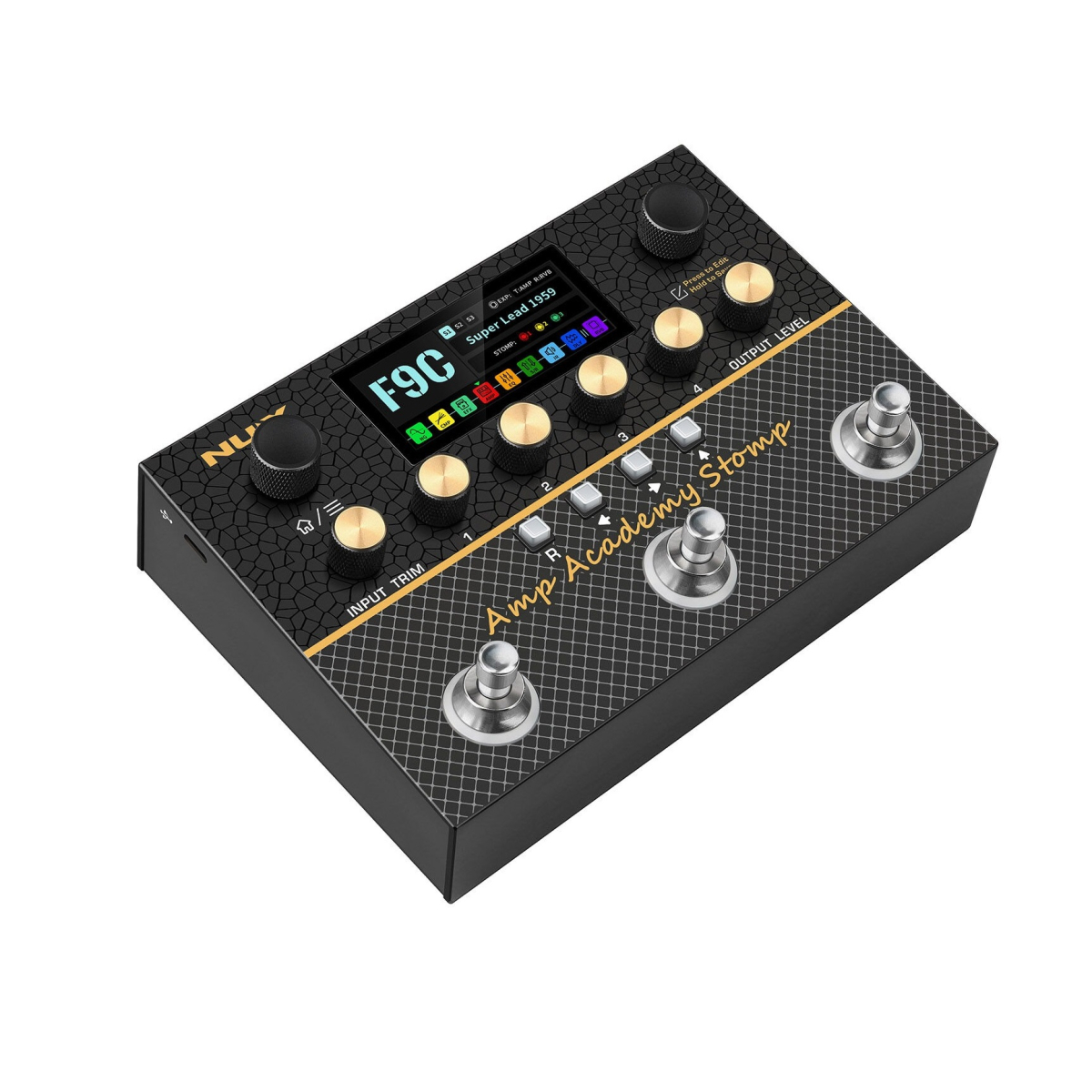 Гітарний процесор ефектів NUX Amp Academy Stomp цифровий з USB-C та Bluetooth