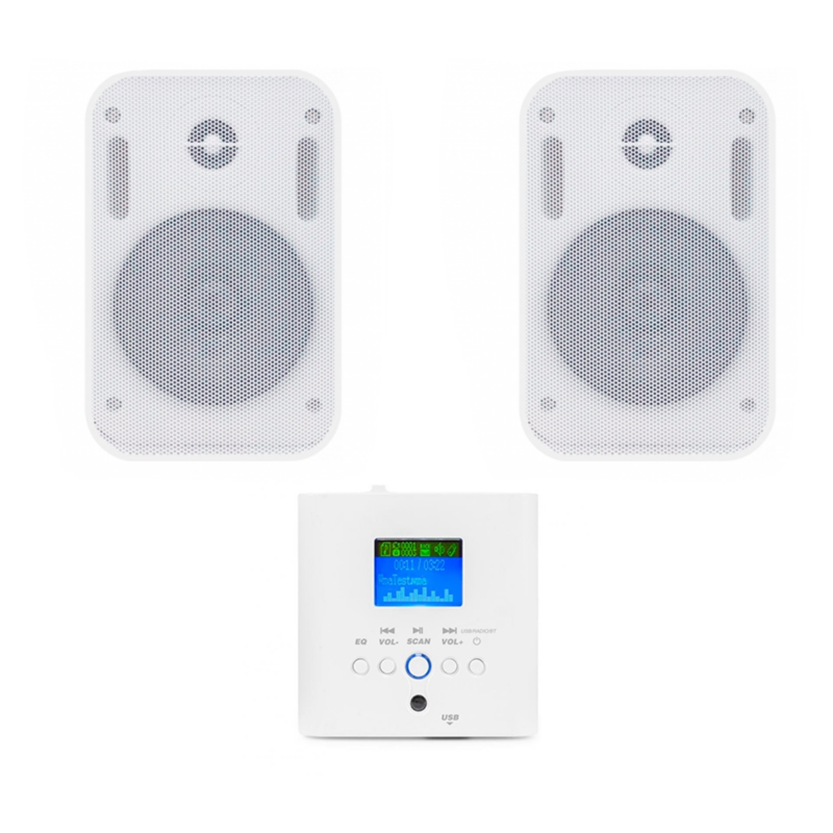 Акустичний комплект Sky Sound MRW-2402 White, настінні колонки 5", 20 Вт