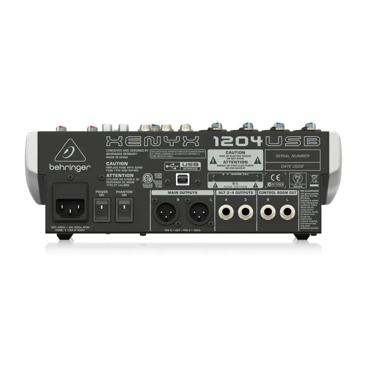 Аналоговий мікшер Behringer XENYX 1204USB