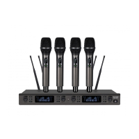 Бездротова радіосистема DV Audio MGX-444H з ручними мікрофонами, 4×4, UHF