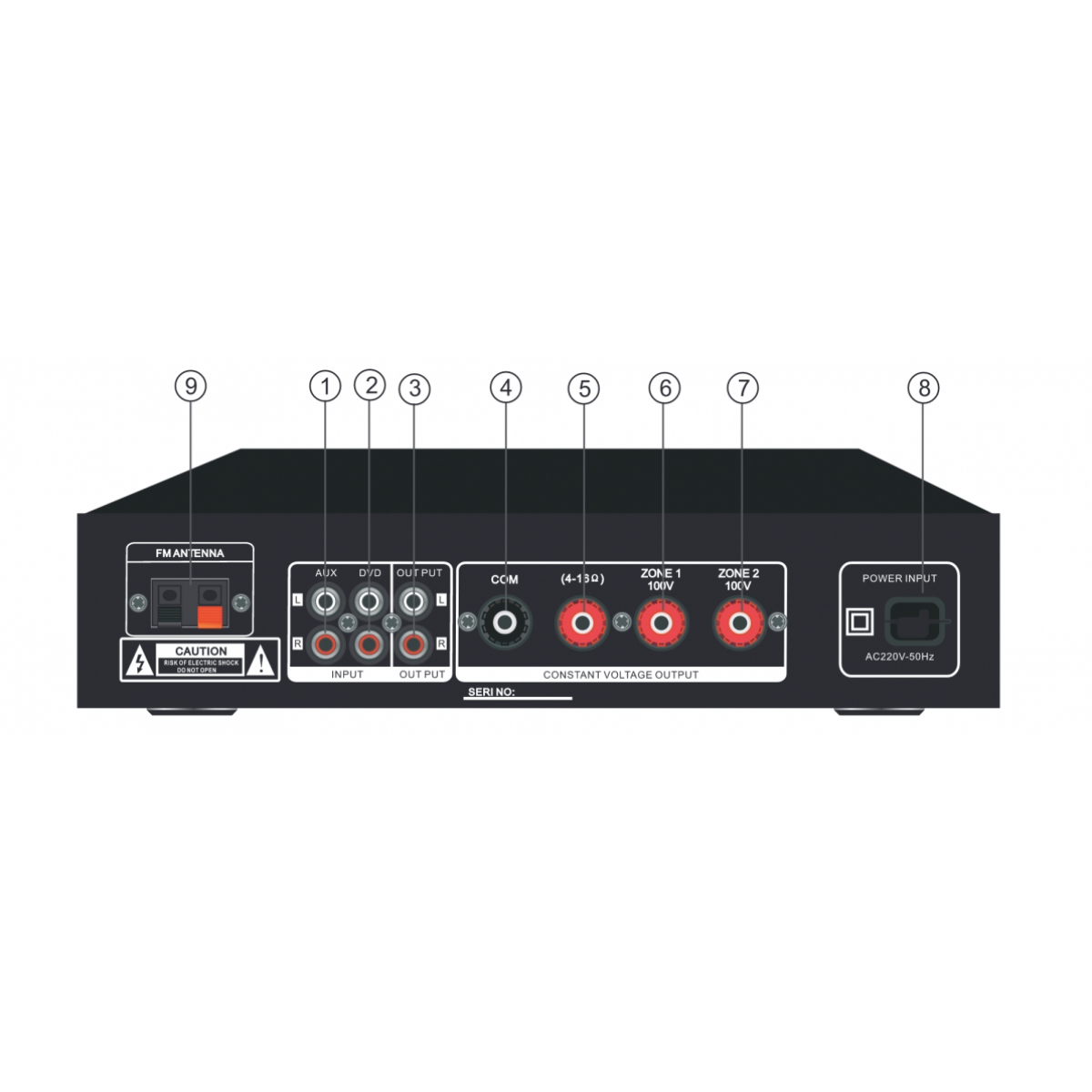 Комплект звуку DV audio MA402CON1W для приміщення до 40м.кв.