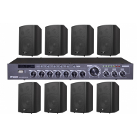 Комплект звука DV audio DMA2408WM532TB, 240Вт, до 240 м², 8 настенных колонок