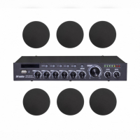 Звуковий комплект DV Audio DMA1206CMG5B для приміщення до 180 м², чорний
