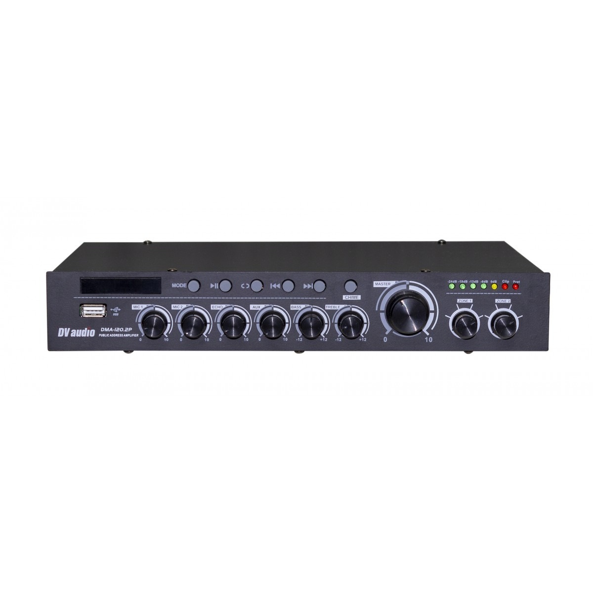 Звуковой комплект DV Audio DMA1204CMG6W для помещения до 120 м² + Автоматизированный модуль Воздушная тревога GSM + Минута молчания