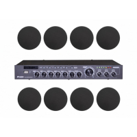 Комплект звуку DV audio DMA1808CMG5B, 180 Вт, 8 колонок, до 240 м²