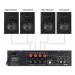 Комплект звука DV audio KTV200SW8504MS52TB, 200W, сабвуфер 8", 4 акустические системы + Автоматизированный модуль Воздушная тревога GSM + Минута молчания