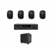 Комплект звуку DV audio KTV200SW8504MS52TB, 200W, сабвуфер 8", 4 акустичні системи