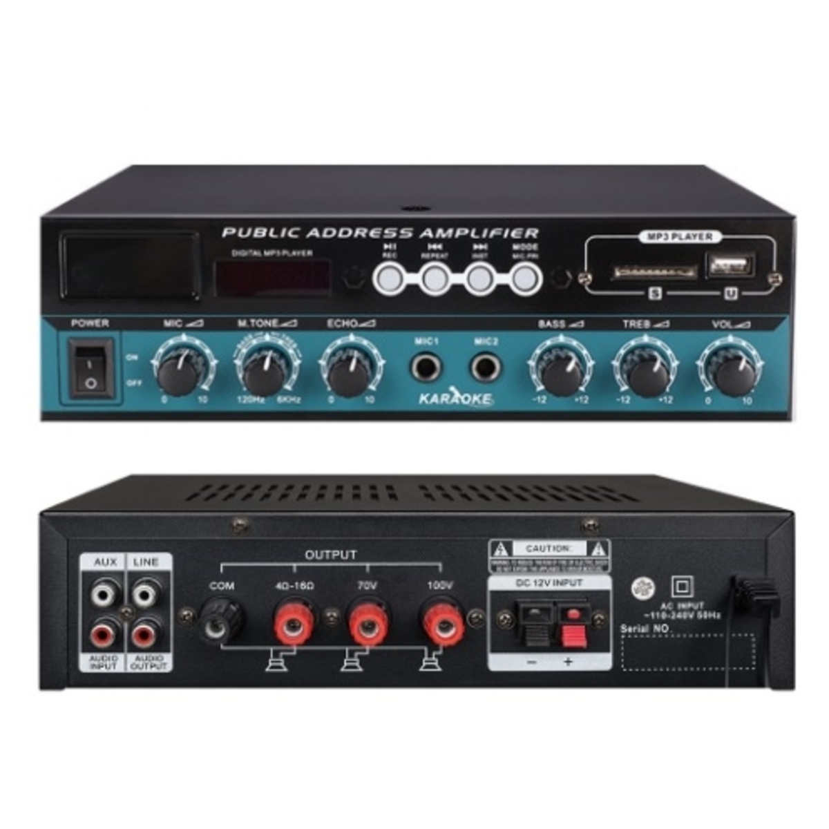 Усилитель ProRecAudio FS-206S, 60 Вт, USB/SD, черный