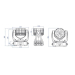 LED Голова New Light M-YL12-12 LED NEW MOVING HEAD 12*12W (4 в 1)