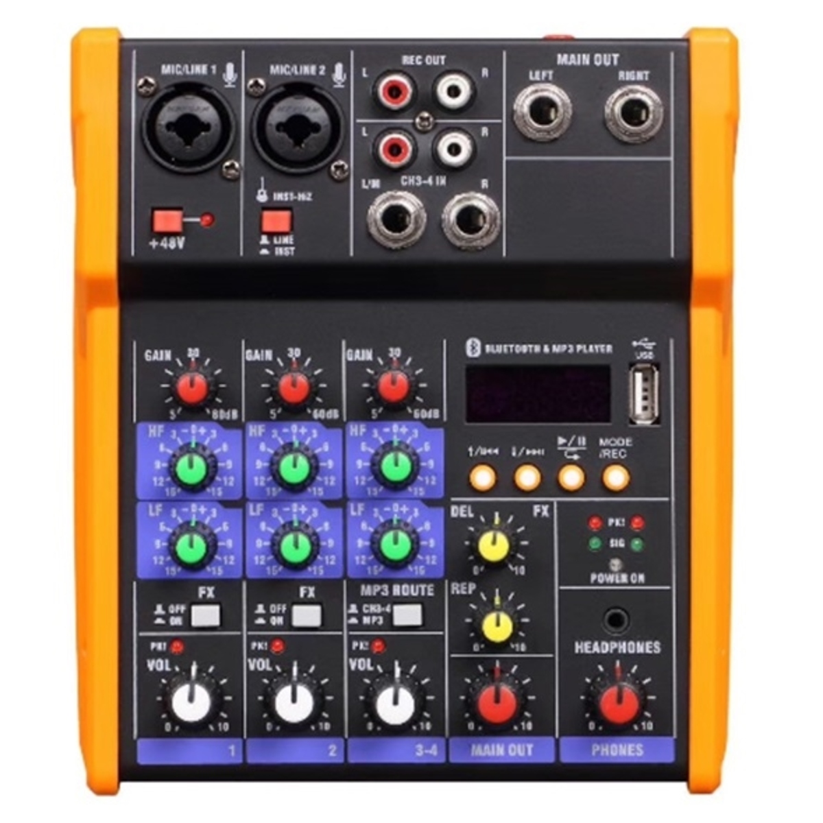 Мини микшерный пульт MS-G4, черный
