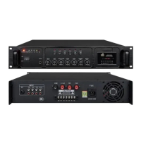 Усилитель ProRecAudio PA-5500USBDS, 500 Вт, USB/SD, 2U, серебристый