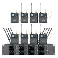 Беспроводная микрофонная система Emiter-S TA-608H с наголовными микрофонами, UHF