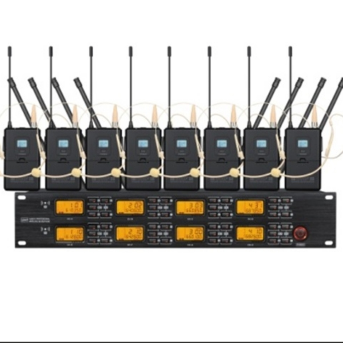 Беспроводная микрофонная система Emiter-S TA-7803P с наголовными микрофонами, UHF