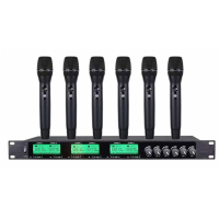 Беспроводная микрофонная система Emiter-S TA-7806 с ручными микрофонами, UHF