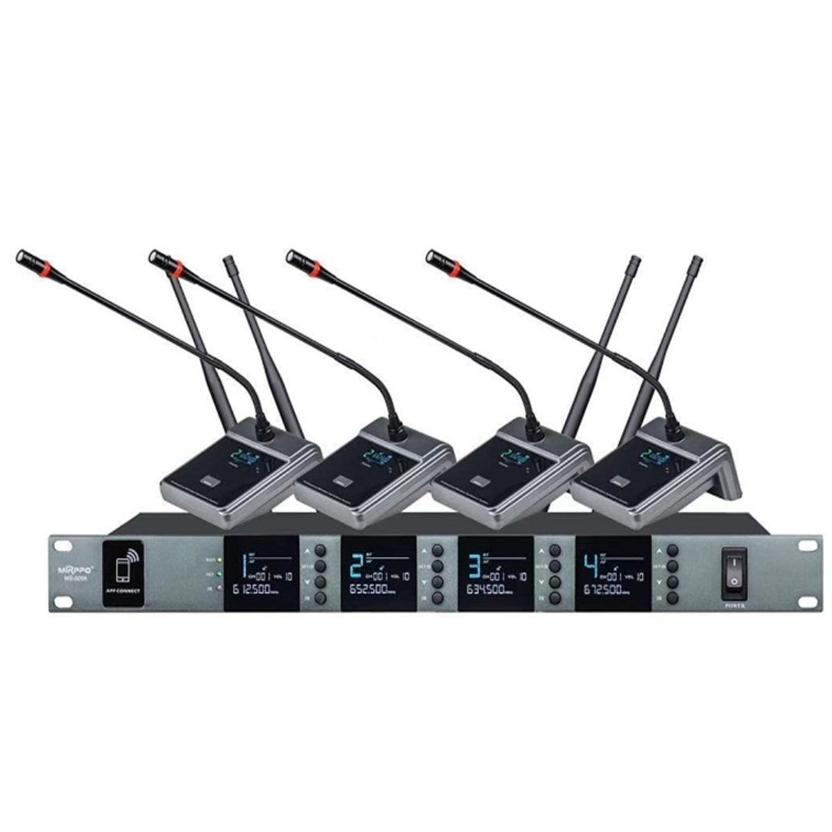 Беспроводная микрофонная система Emiter-S TA-7807 с ручными микрофонами, UHF