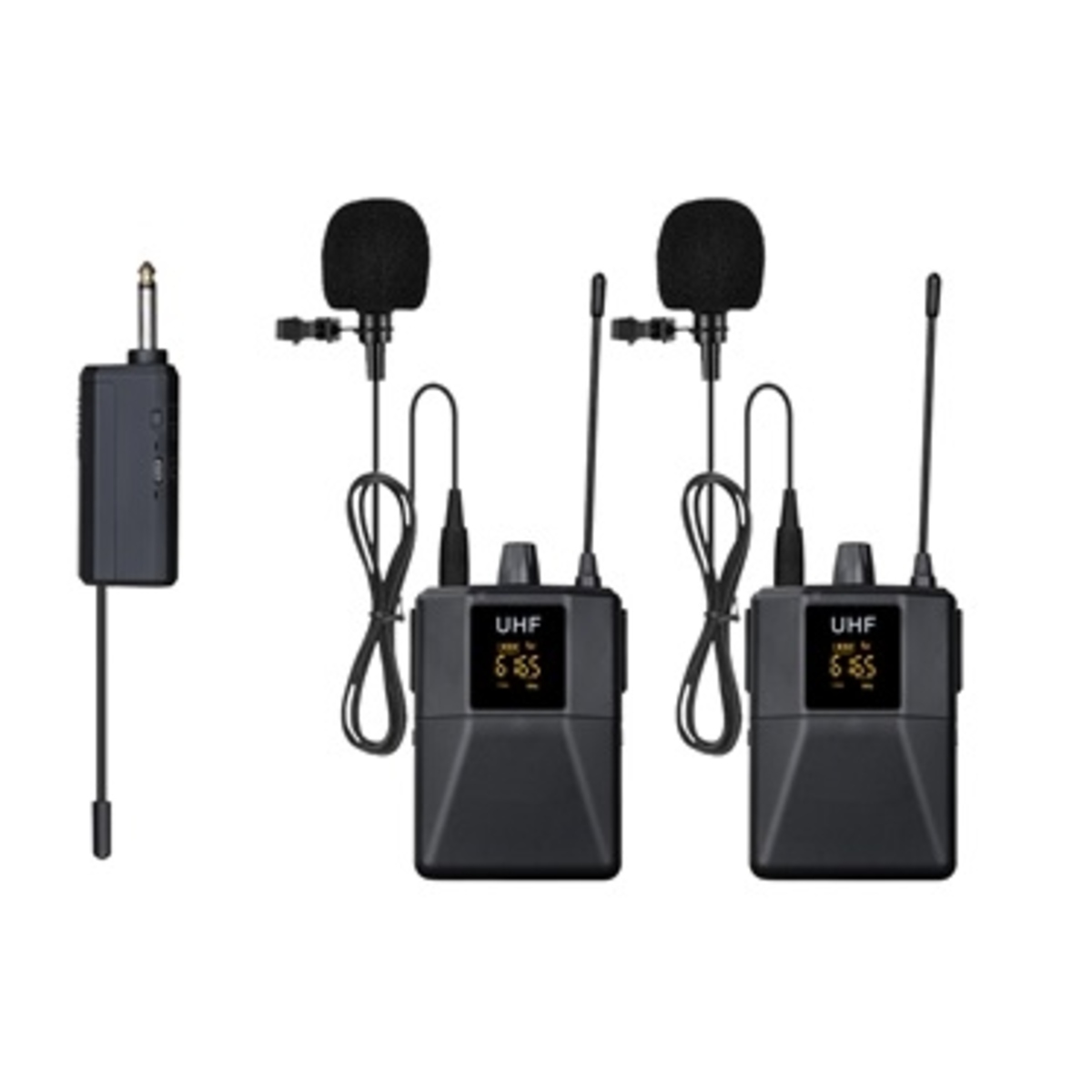Беспроводная микрофонная система Emiter-S TA-U02P с петличными микрофонами, UHF
