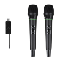 Беспроводная микрофонная система Emiter-S TA-U07 USB с ручными микрофонами, UHF