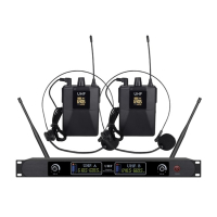Беспроводная микрофонная система Emiter-S TA-U37P с наголовными микрофонами, UHF