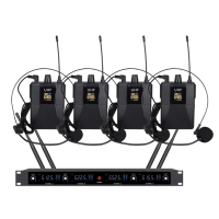 Беспроводная микрофонная система Emiter-S TA-U601P с наголовными микрофонами, UHF
