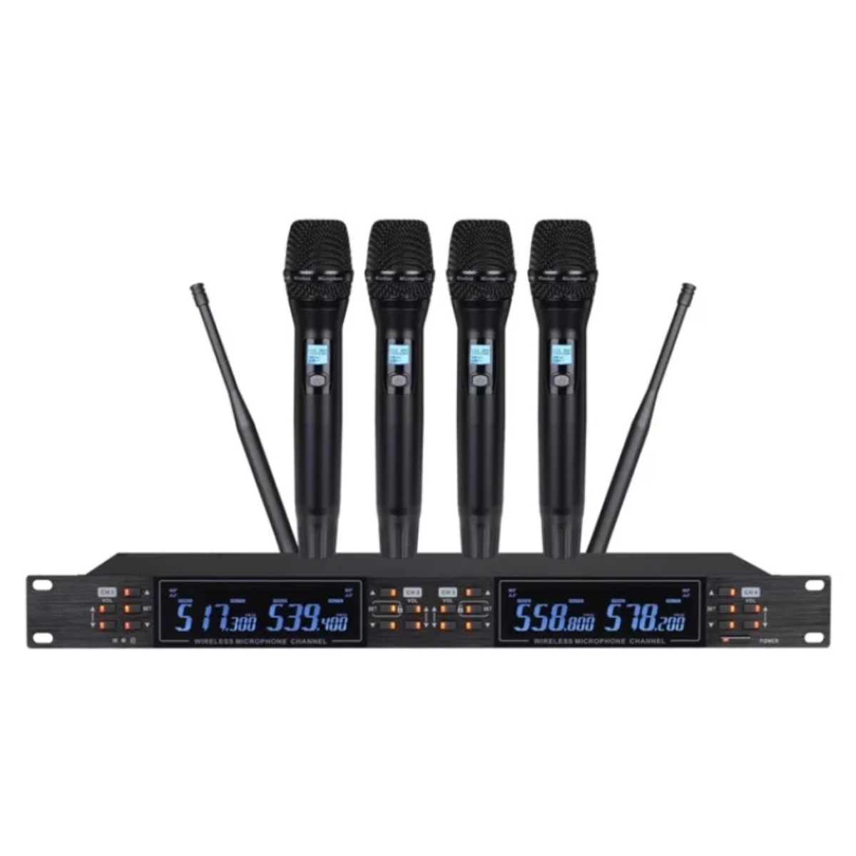 Беспроводная микрофонная система Emiter-S TA-U603H с 4 ручными микрофонами