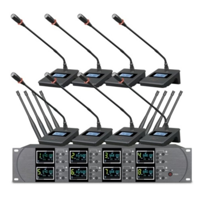 Бездротова конференційна мікрофонна система Emiter-S TA-U608C, UHF