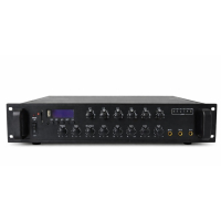 Усилитель Top Sound TPA-250 250 Вт, 70/100 В, 4-16 Ом, USB, 6 зон, черный