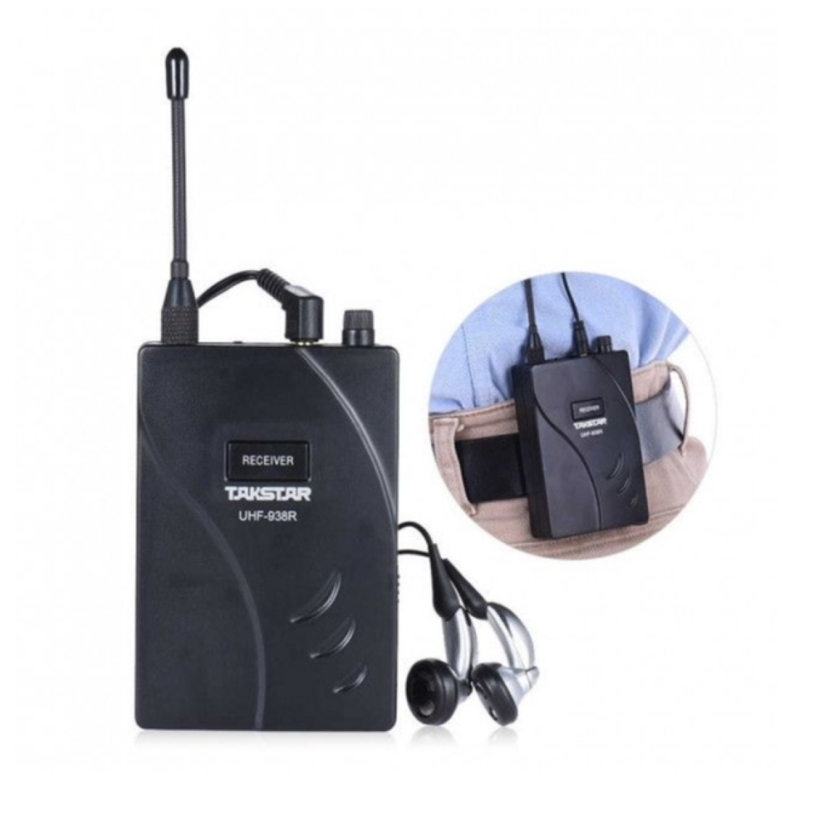 Приймач UHF-938R для бездротової системи Takstar тур-гід UHF-938